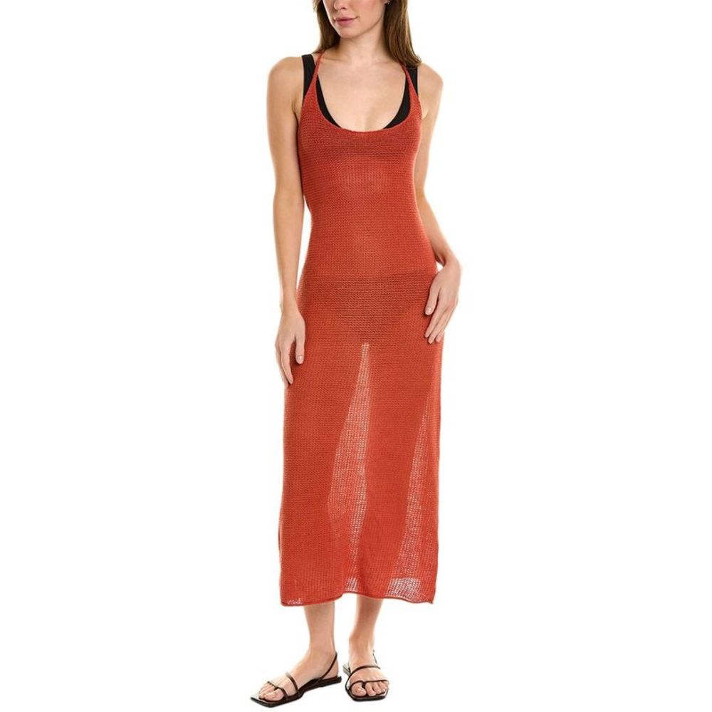 Onia Rust Knit Swim Coverup